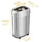Hls Commercial 13 gal Oval Indoor Metal Can, Silver, Open Top, Stainless Steel, 11.4 in HLS13STVM - alternate 2